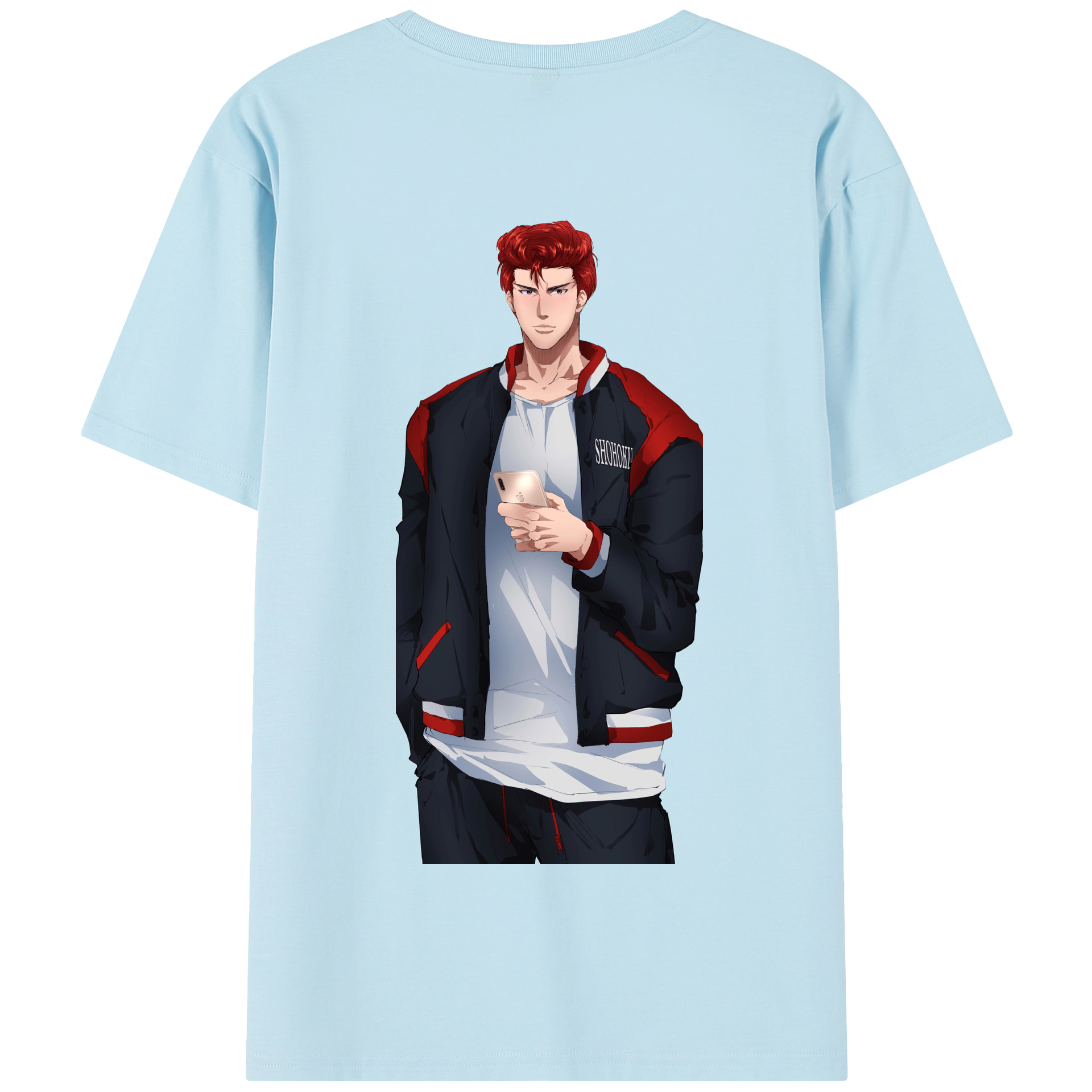 SLAM DUNK／スラムダンク 綿100％半袖Tシャツ（背面プリント）